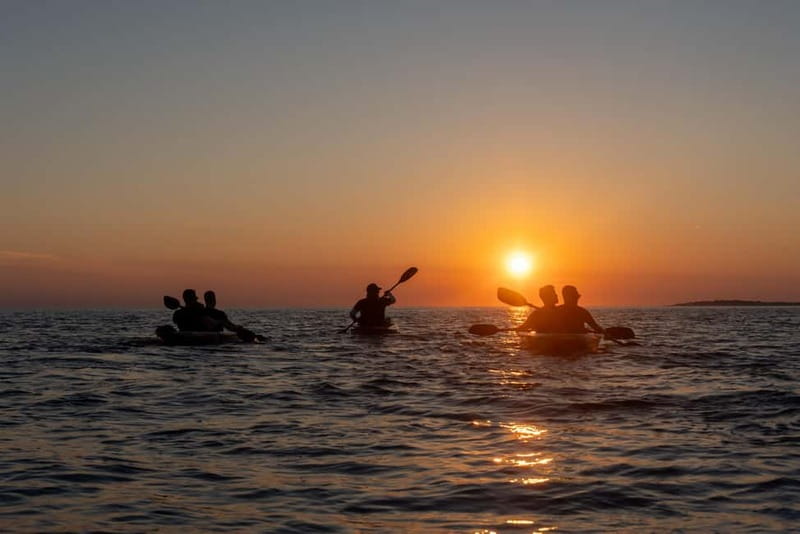 Pula:Sunset Kayak tour with glowing transparent kayak - First, the Kayak Experience: Clear Water, Real Control