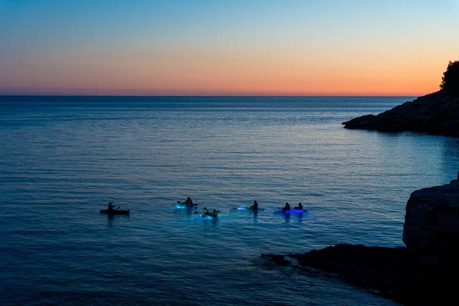 Pula:Sunset Kayak tour with glowing transparent kayak - The Real Logistics: What You Should Plan for in Pula