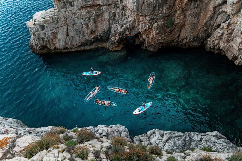 Pula: Sunset/Night Illuminated Transparent Kayak Tour - Transparent kayak + LED lights, what you will really see