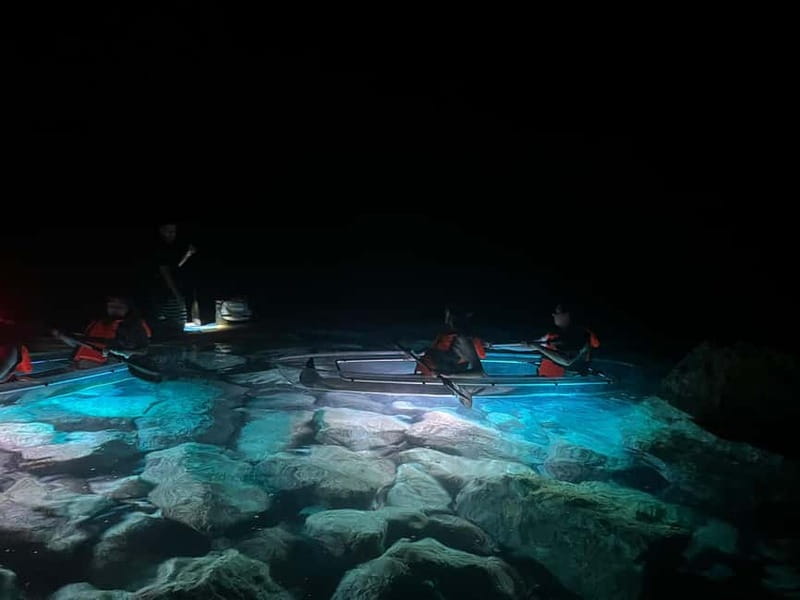 Pula: Sunset/Night Illuminated Transparent Kayak Tour - Sunset paddle into darkness: your stargazing moment