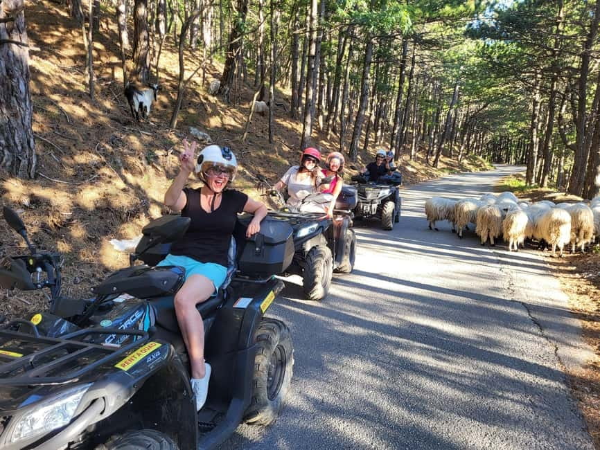 Quad tour to Biokovo Skywalk - Pickup and the mountain run from Makarska Adventure