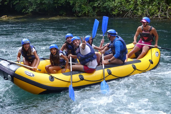Rafting Experience in the Canyon of the River Cetina - The final stretch back to the finish, with a drink waiting