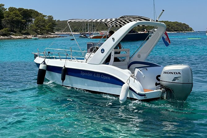 Red Rocks, Hvar Bays & Pakleni – Private Boat Tour from Hvar - Private boat setup in Hvar: what “up to 7” really changes