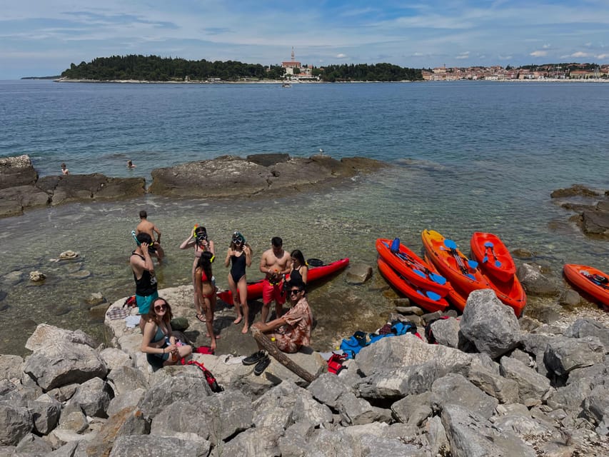Rovinj: BUBA SUNSET KAYAK, snorkeling&driknks incuded - Price and value at about $47 per person