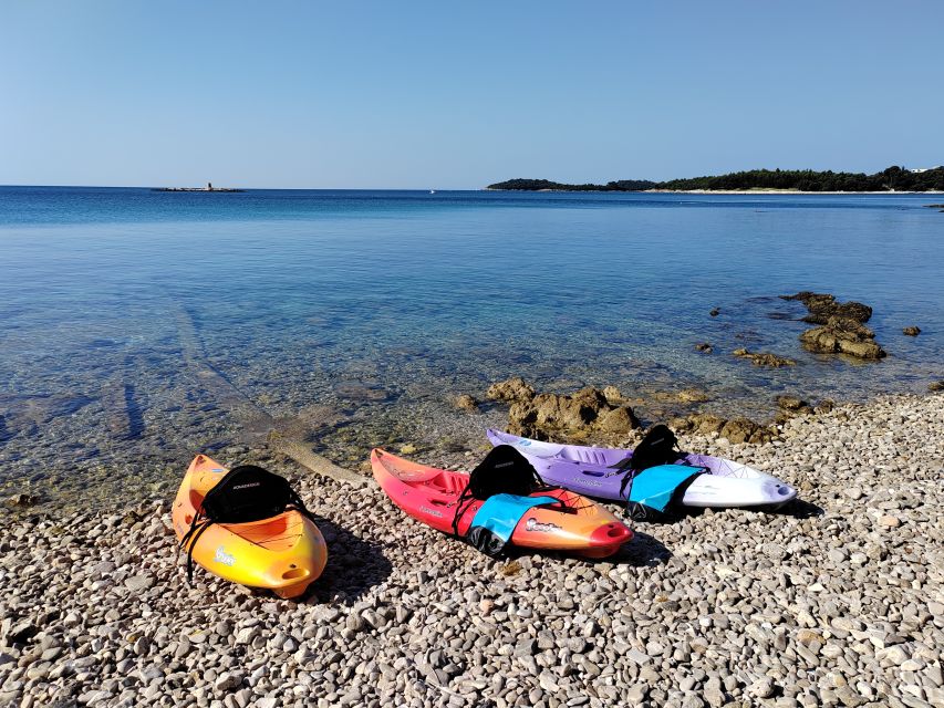 Rovinj: Golden Cape Desert Islands Kayak & Snorkeling Tour - Golden Cape start at Cuvi Beach, and why it matters