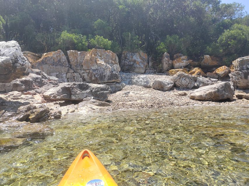 Rovinj: Golden Cape Desert Islands Kayak & Snorkeling Tour - Gear check: tandem kayaks, sit on top design, and what you actually use