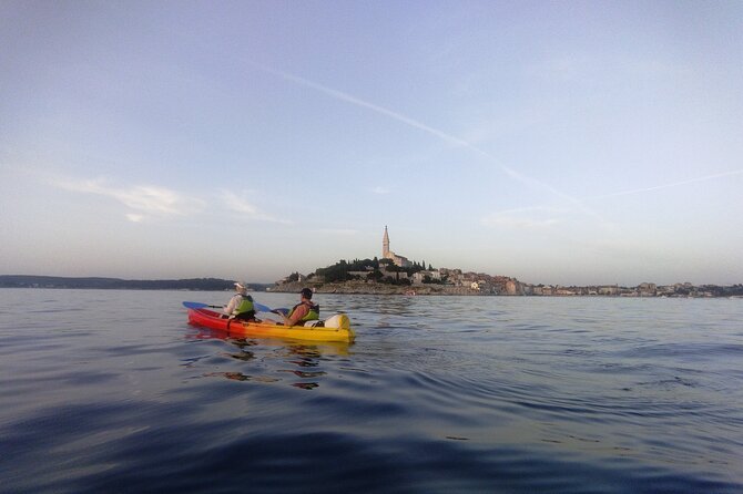 Rovinj Sunset kayaking tour - St. Catherine cliffs: stretch your legs and grab photos