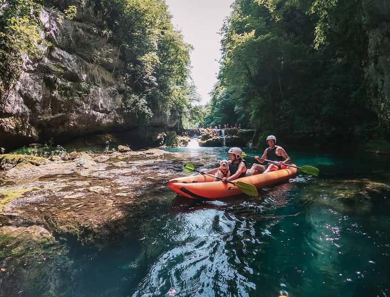 Slunj: River and Waterfalls Kayaking on Mrežnica river - Swim Stops and Jumps: How the Day Builds Up