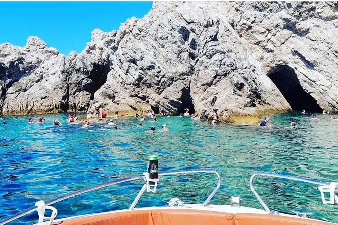 Speed Boat Tour to Elaphiti Caves and Sandy Beach from Dubrovnik - Koločep Island Blue Cave Stop: Swim for the Color, Jump If You Dare