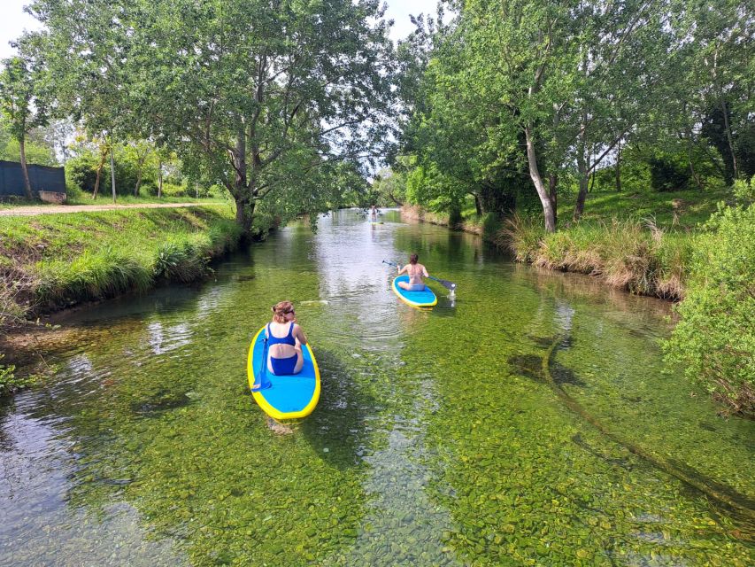 Split: Adriatic Sea and River Stand-Up Paddleboard Tour - From river back to Adriatic: Stobreč white rocks, cliffs, and coastal homes