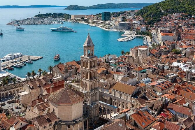 Split and Trogir from Cruise Ship in Split - Split’s Diocletian Palace substructures: corridors, legend, and scale