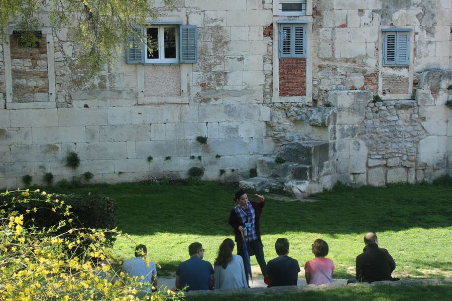 Split and Trogir Half Day Tour from Cruise Ships - People’s Square, the Riva promenade, and Adriatic views