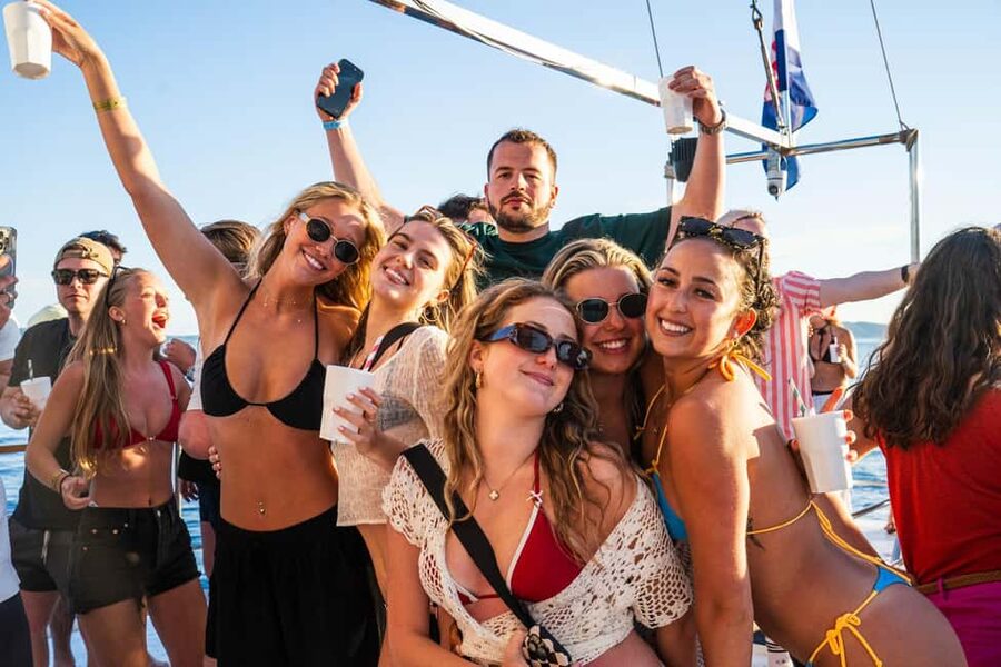 Split: Blue Lagoon Boat Party with Slide, Dj and After Party - How the Split Blue Lagoon party boat feels, day to night in one ticket