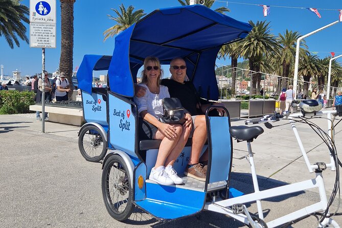 Split City Tour By Electric Rickshaw┃Riva Ride - Electric rickshaw comfort in Split’s tight, uneven streets