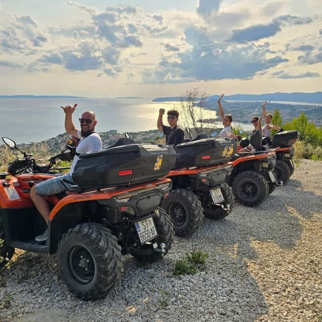 SPLIT: Guided ATV Tour Gornja Podstrana & Horses - Sunset tour at 5:30 PM: tavern snacks and a slower finish