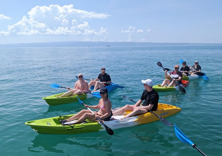 Split: Guided Kayak Adventure Tour - Safety briefing and first strokes: What the coaching is really for