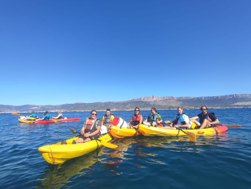 Split: Guided Sea Kayaking Tour with Snorkeling - Cliff jumping on the cozy beach: optional fun with a safety filter