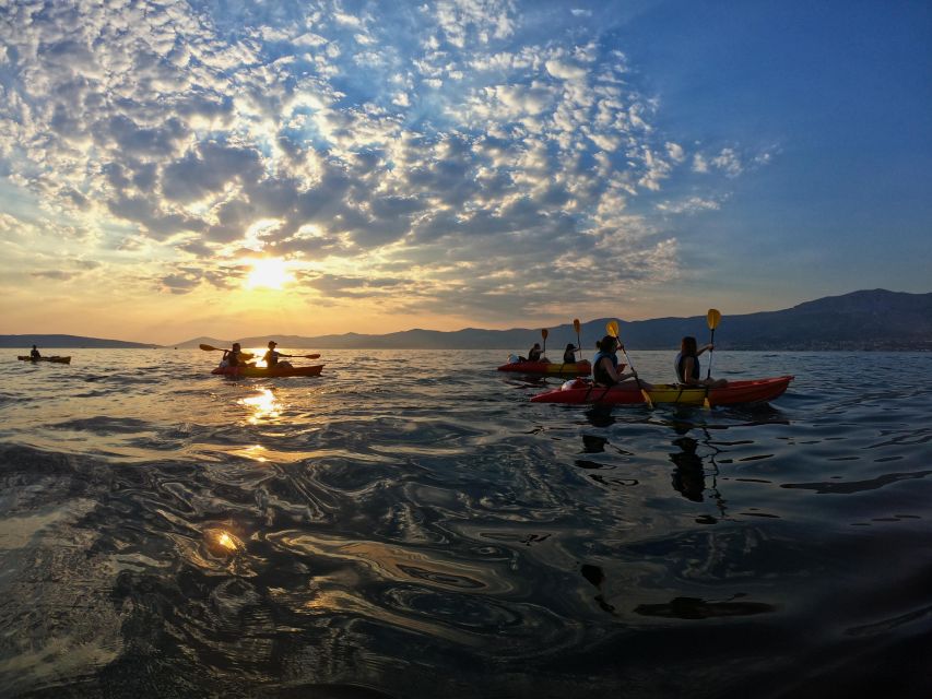 Split: Guided Sunset Sea Kayaking & Snorkeling Tour - Marjan Park by kayak: coast views plus real-time local stories