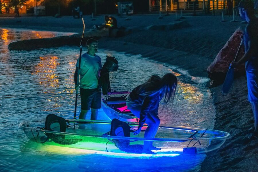 Split: Illuminated Evening Guided Kayaking Tour - Glowing kayaks in Stobreč: why this evening is different