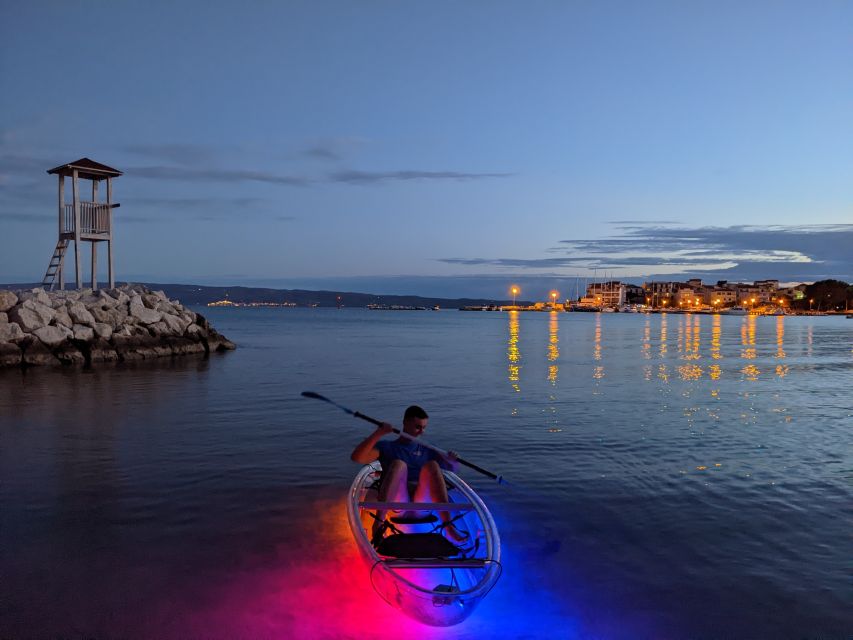 Split: Illuminated Evening Guided Kayaking Tour - The pre-paddle safety briefing that helps beginners feel steady