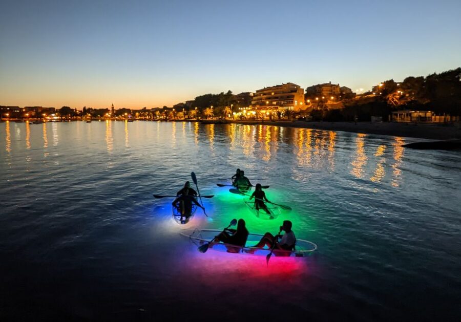 Split: Illuminated Evening Guided Kayaking Tour - Stobreč bay to the Žrnovnica river: what the 1.5 hours feels like