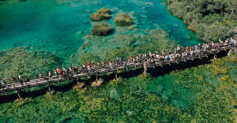 Split: Krka Waterfalls Tour, Boat Cruise, and Swimming - Krka National Park: ethno-village to Skradinski Buk, with guided context
