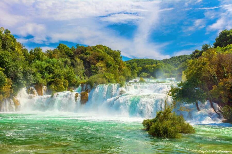 Split or Trogir: Krka Waterfalls & Wine and Food tasting - The Šibenik stop: a quick break in a historic coastal town