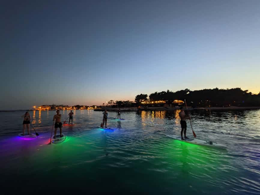 Split: Transparent SUP night Glow tour - Stobreč Guided Tour: The 1.5-Hour Sea-to-River Night Switch