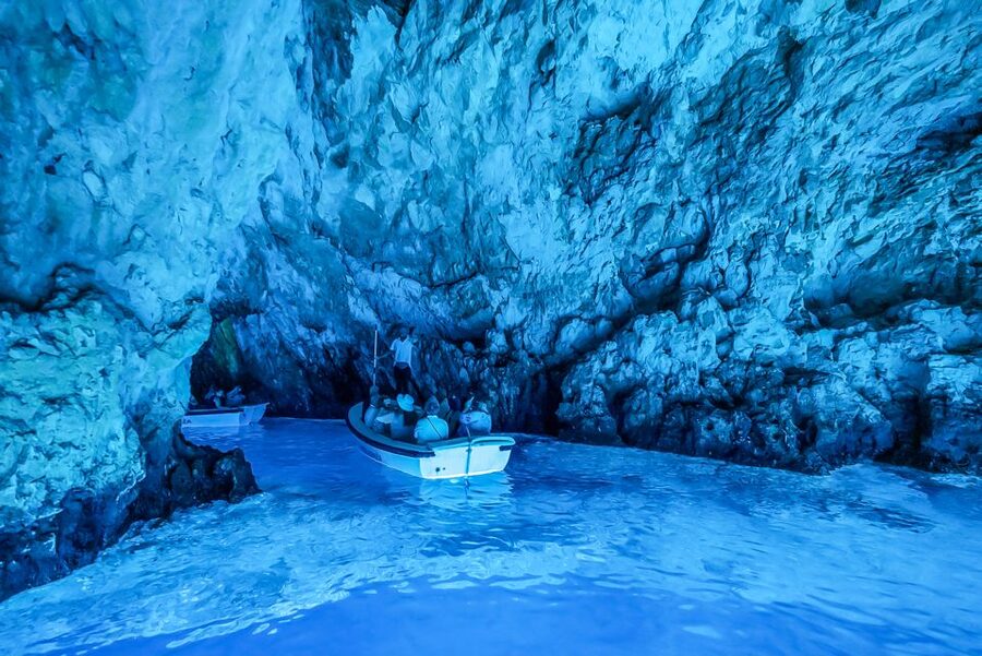 Split/Trogir: Blue Cave, Mamma Mia, Hvar and 5 Island Tour - Stiniva Cove and Srebrena photos: quick swims and quick camera moments