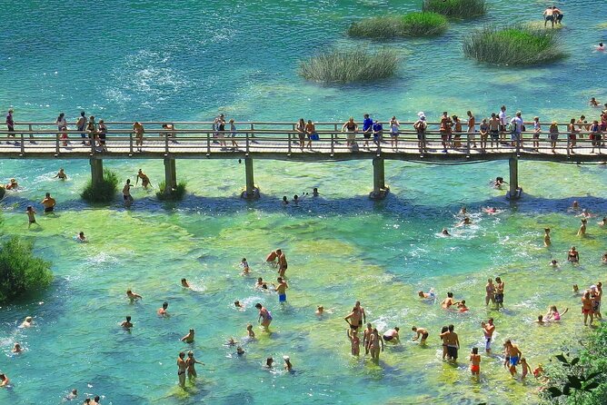 Split/Trogir/Kastela: Krka Private Tour - option: Wine Tasting - Bacvice Beach and dessert in Split: finishing with something local
