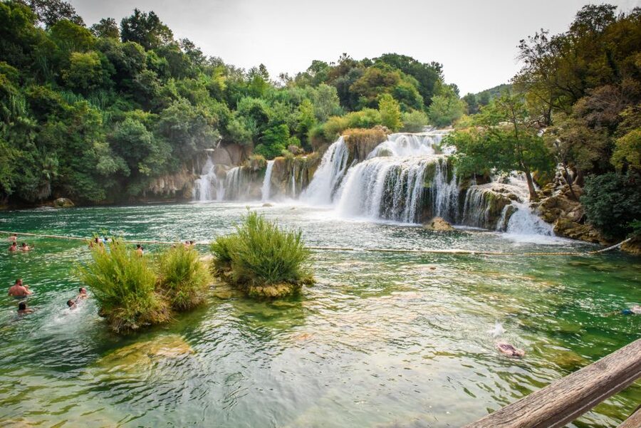 Split/Trogir: Krka National Park Day Trip with Wine Tasting - Skradin inside the national park: swim, stroll, and recharge