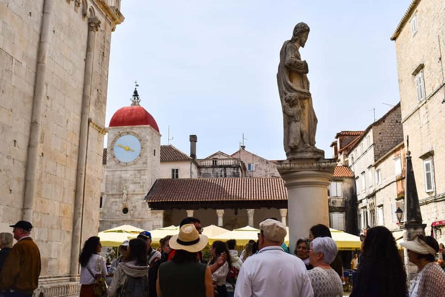 Split: Trogir Open Top Bus Trip + Free Split Walking Tour - St. Lawrence Cathedral and the Radovan Portal: the carvings you will actually remember
