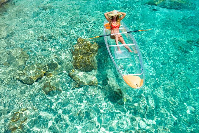TRANSPARENT KAYAKING or SUP-ing AROUND ISLANDS - Key highlights you will feel fast