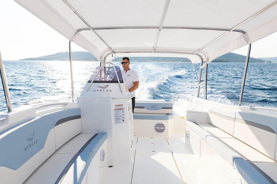 TROGIR: Blue Lagoon & 3 Islands Half-day Speedboat tour - Between Stops: Short Cruises That Keep the Day Feeling Fresh
