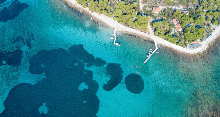 Trogir: Blue Lagoon, Maslinica, and Solinska Bay Boat Tour - The Blue Lagoon at Drvenik Veli and Krknjaši waters