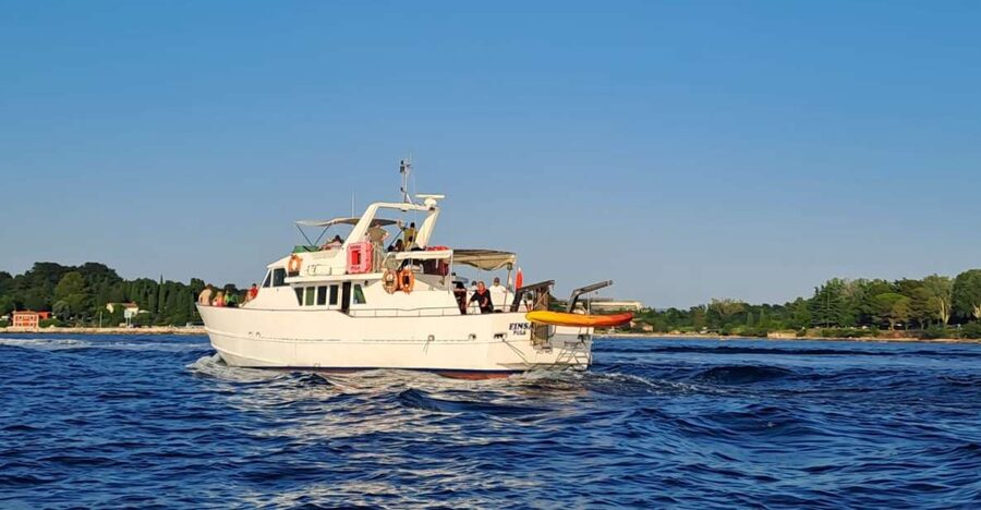 Umag: Sunset Cruise with Dolphin Spotting - The first stretch on the Adriatic: schnapps and scanning for dolphins