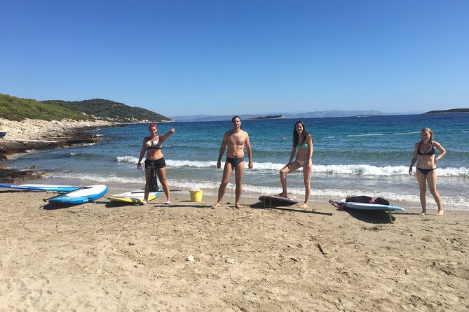 Vis sandy beach Stand Up Paddle Tour - Zaglav Beach stop: the sandy reset point, plus a shoreline warning