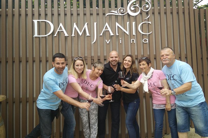 Wine & more Tour , private guided wine tour from POREC, UMAG ,Istria - Damjanic Wines First Stop: 5 Tastes Plus Local Snack Energy