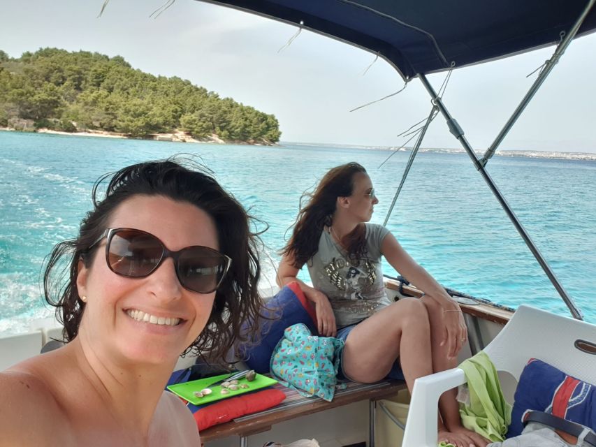 Zadar: Boat tour Half day -Private - Anchored Swims at Frnaža or Otrić