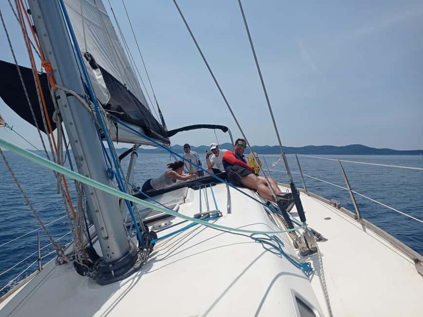 Zadar: Three island Daysailing tour - Stop One: Coffee Break Time Plus Your First Chance to Swim