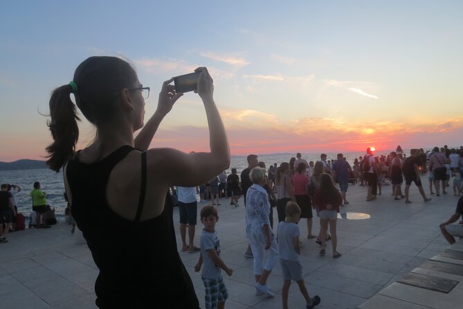 Zadar Walking Tour sponsored by Gligora Cheese and deli. - St Donatus and the Roman Forum: the circular icon in everyday street life