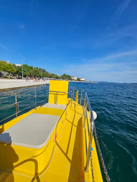 Zadar: Yellow Semi-Submarine Underwater Exploration Tour - From the Deck: Sea Organ Views and Zadar Old Town From Sea Level