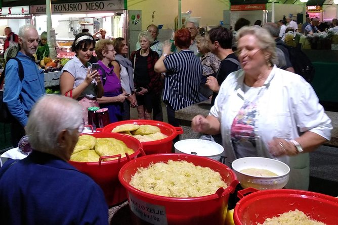 Zagreb Walking Food Tour - Sightseeing - Dolac Market Visit - Cheese Bar wine tasting: pairing stories with sips
