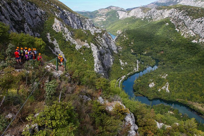 Zipline Croatia: Cetina Canyon Zipline Adventure from Omis - The Walk Up and First Platforms: Where Fitness and Heat Come In